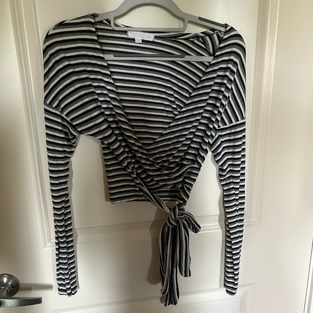 Black and white tie top from AE Don’t Ask Why